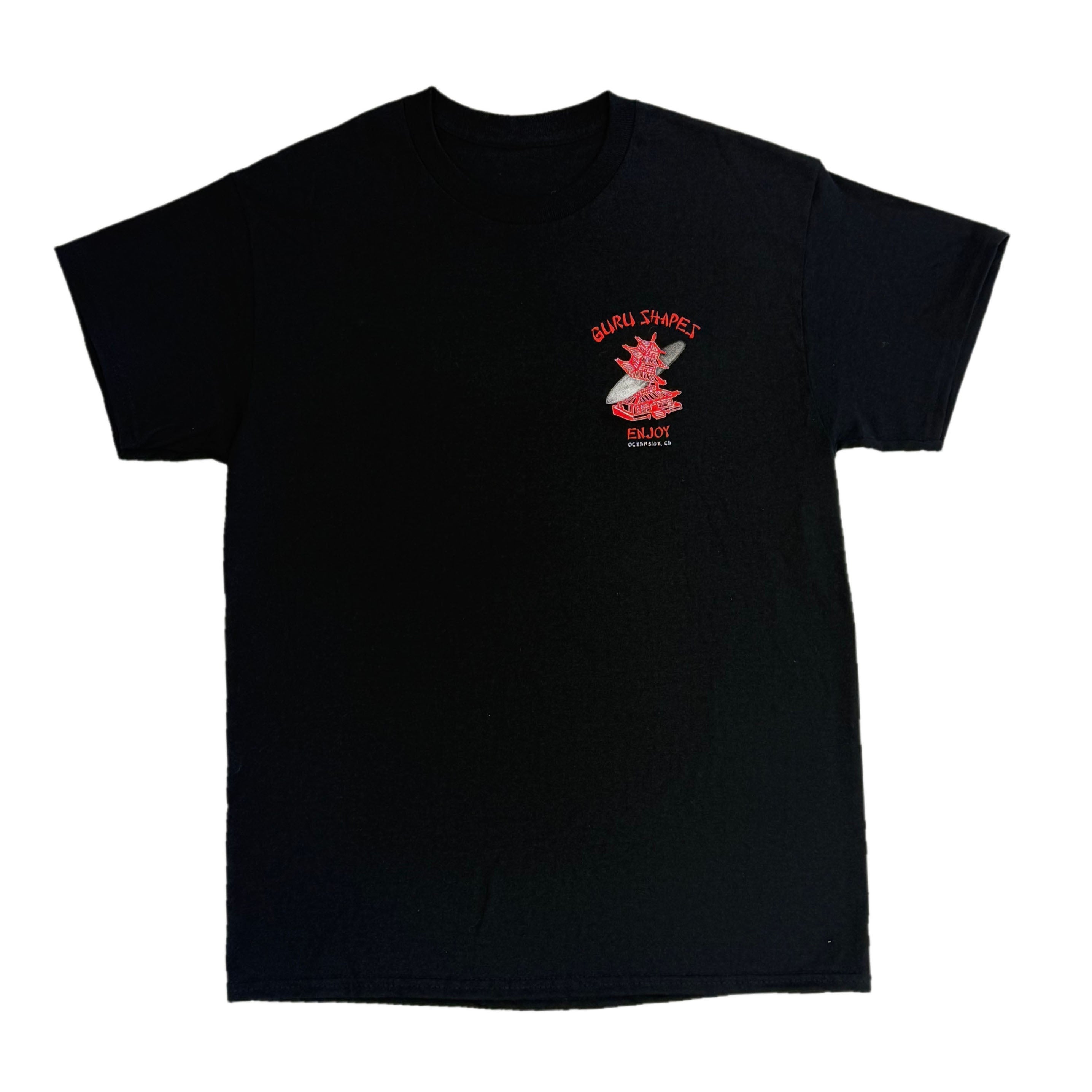 Enjoy Tee Black - front chest print